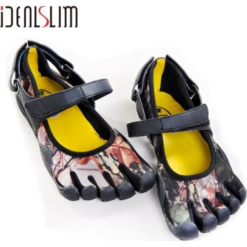 IDEALSLIM Women Five Toes Shoes Outdoor GYM Walking Shoes Ladies Slip-Resistant breathable Climbing Trekking 5 Toes Sneakers