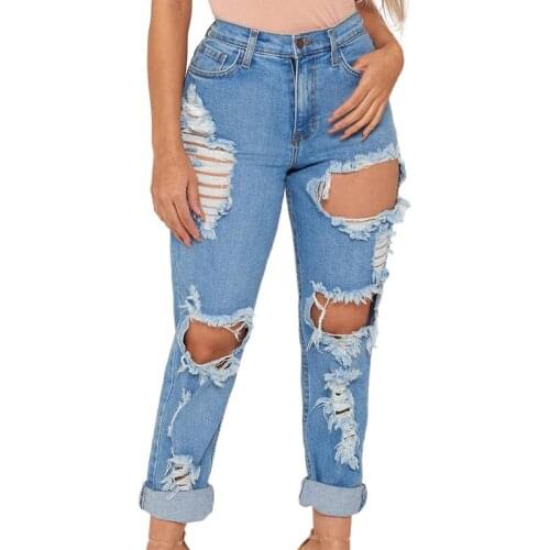 Summer 2020 Pants Womens Jeans Cool Holes Sexy Womens Jeans Womens Clothing Casual Pants