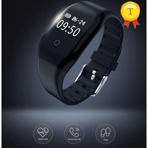 Fashion 0.66inch OLED touch Screen Smart bracelet Waterproof Sports Android iOS BT woman heart rate monitor Smartband Smartwatch