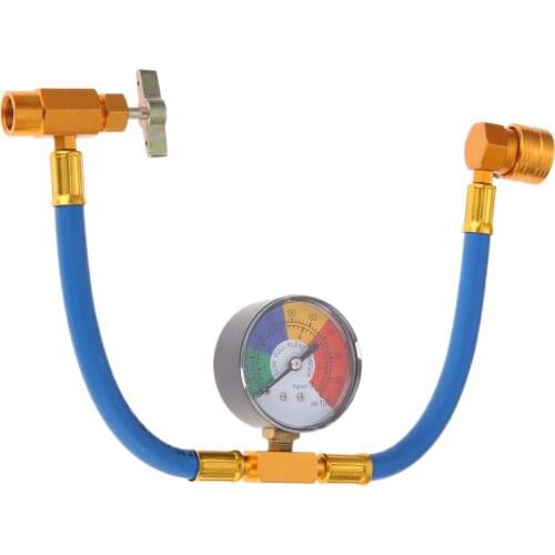 LOW SIDE R134A 13MM 1/2ACME Charging Hose Refrigerant Measuring Recharge Adapter Hot Pipe Air Conditioner Car Gauge Accessories