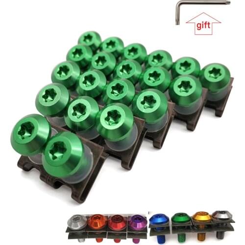 For Kawasaki VERSYS 650 1000 300X KLZ1000 W800 Cafe Motorcycle Fairing Aluminu hexagon socket Screws Clips Body Spring Bolt Kit