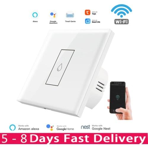 EU WiFi Boiler Water Heater Switch Remoting-Control Glass Display Panel Tuya Smart Life Work With Alexa Google Assistant Echo