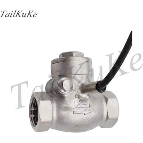 304 Stainless Steel Water Flow Switch 4 Baffle Type Water Flow Switch DN15 Pipeline Water Flow Sensor