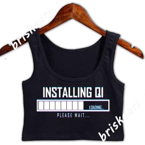 Qigong Installing Qi Tai Chi Chinese Meditation Crop Top Outfit Fitness Girl Crop Top Girls Spring O-Neck Designing Vest