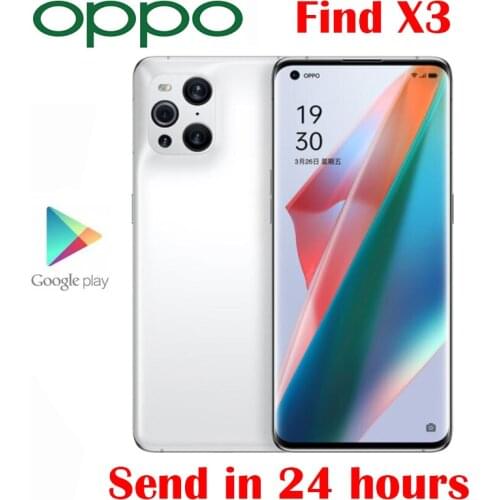 Official Original New OPPO Find X3 5G Smart Phone Snapdragon 870 6.7Inch AOLED 50.0MP Rear Camera 65W SuperVOOC Android11 OS NFC