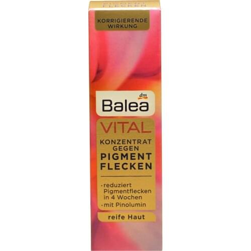 Balea Vital Baobab Face Serum against Pigment Spots Corrector Reduces Pigmentation Effective Formula Pinolumin for Mature Skin