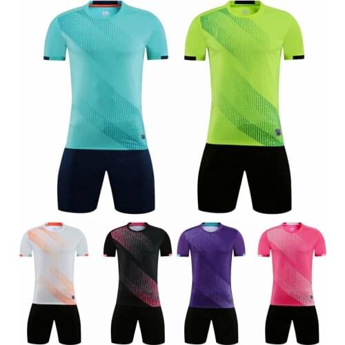 Adult and Kids Football Jerseys Boys Girl Blank Soccer Clothes Sets Short Sleeve Tracksuit Suit Uniforms Children Soccer Jersey