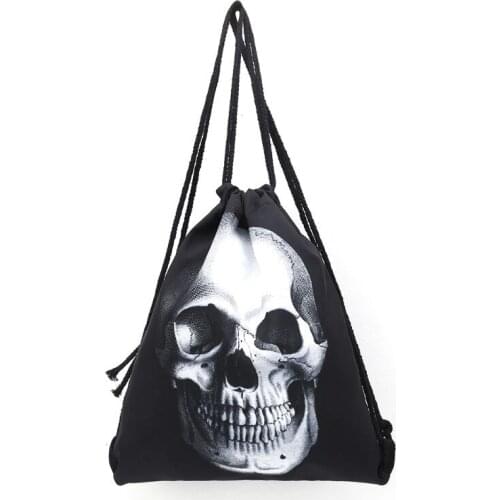 Unisex Waterproof String Drawstring Backpack 3D Print Gym School Shoe Bag LX9F