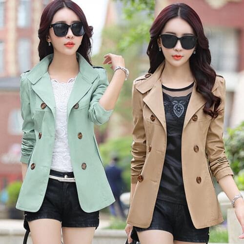 Женские двубортные тренчи VWBQNZ China At AliExpress