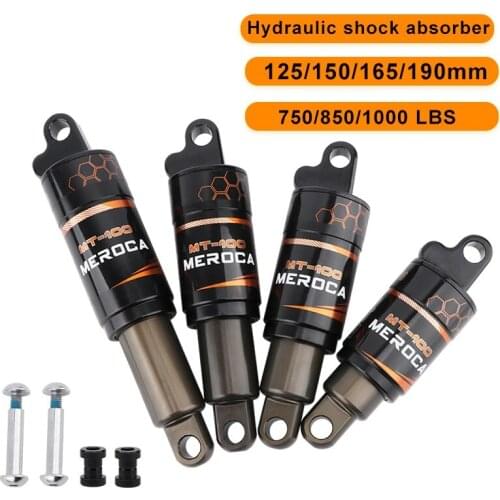 Bicycle Rear Shock Absorber 125/150/165/190mm Electric Scooter Shock Absorber Mountain Bike Oil Spring Shock Absorber