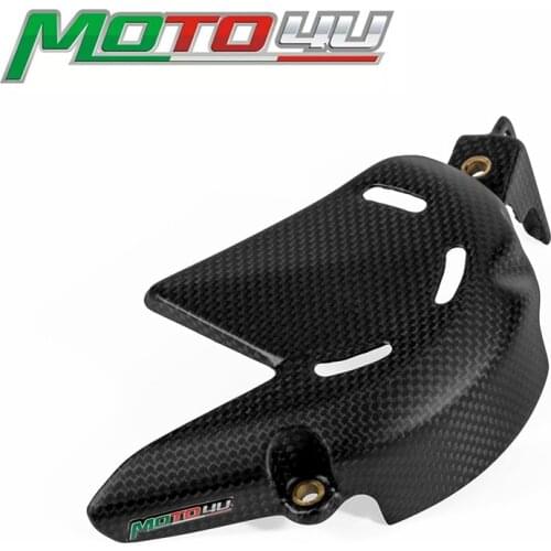 Real Carbon fiber Engine Chain Sprocket Cover Guard Fairing Motorcycle accessories Matt For DUCATI Panigale V4 V4S 2018 2019