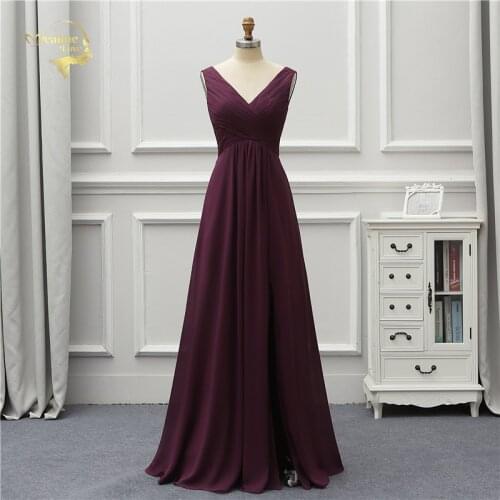 Jeanne Love Formal Luxury Long Evening Dress 2020 New Arrival V Neck Back Open Leg Party Robe De Soiree Vestido De Festa OL5231