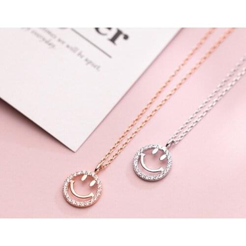 925 Sterling Silver Pendant Necklace for Women Japanese Style Personality Simple Clavicle Chain Female Gift