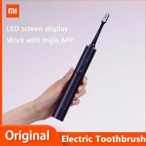 2021 Xiaomi Mijia Toothbrush T700 Sonic Electric Toothbrush Smart LED Screen Wireless Fast Charge Tooth brush Support APP