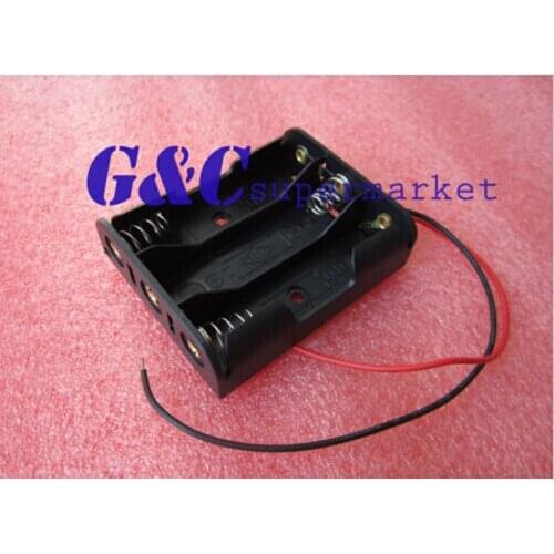 1 battery storage box box holder with leads for 3 X AA 3xAA 4.5V + wire electronics