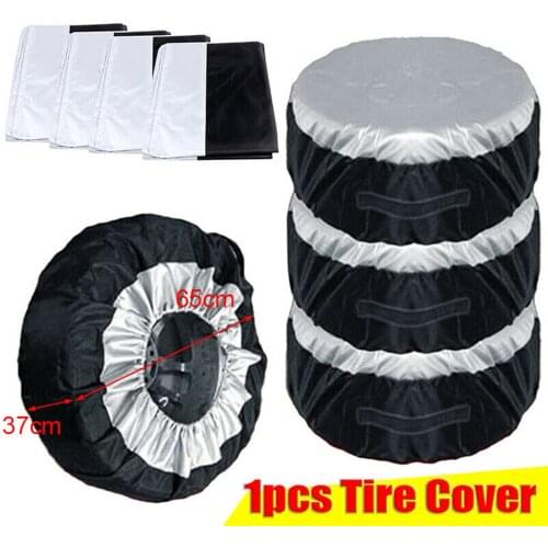 1PC Car Spare Tire Cover Dust-proof Spare Tire Tyre Wheel Cover Bag For 65cm Diameter Tire Cover Auto Tire Accessories General