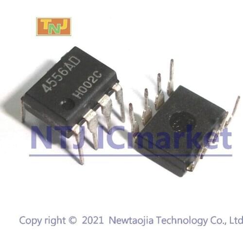 10 PCS NJM4556AD DIP-8 NJM4556 4556AD DUAL HIGH CURRENT OPERATIONAL AMPLIFIER