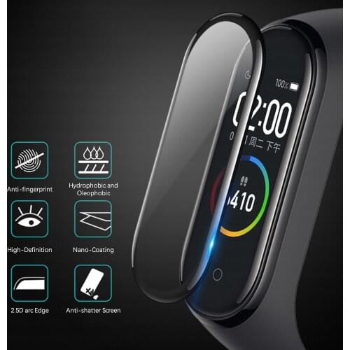 2Pcs Screen Protector Film For Xiaomi Mi Band 4 5 6 Soft Full Cover Film For Xiaomi Miband 4 5 6 Watch Protective Screen Films