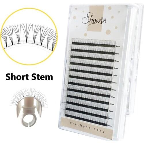 5Case 0.1mm Eyelashes 3D Mink Lashes Premade Volume Fans Lash Russian Volume Eyelash Extensions Premade Lash Extension Faux Mink