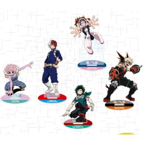 Anime My Hero Academia Midoriya Izuku Todoroki Shoto Acrylic Figure Stand Display Model Plate Desk Decor Cosplay Cartoon Toys