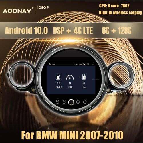 Car Radio for BMW Mini R55 R56 Countryman 2007-2010 2Din Car Stereo Auto radio Head Unit Qled screen 7862 CPU Built-in carplay