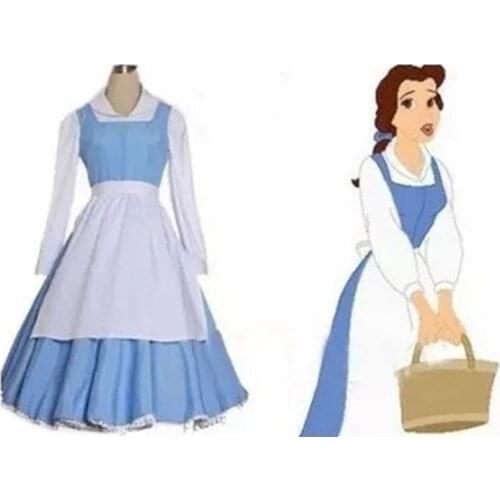 Belle blue dress costume beauty and the beast adult princess adults kids kid southern dresses sale halloween costumes for women