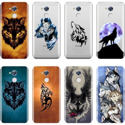 Phone Case For Huawei Honor 6 5A 4X 5X 6X Silicone Soft Cool Wolf Animal Men Back Cover For Huawei Honor 4C 5C 6A 6C Pro Case