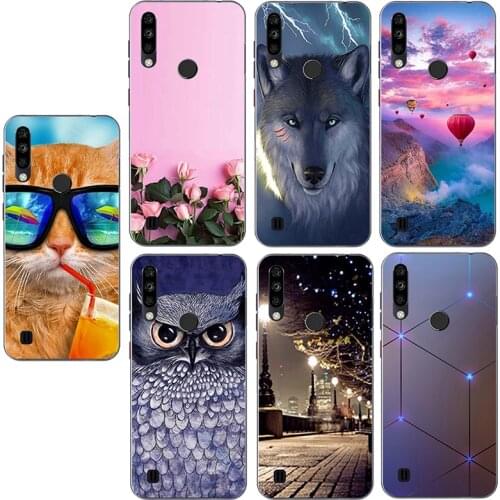 For ZTE Blade A7 2020 FingerPrint Case Silicon Soft Phone Cases for Blade A7 a7 2020 FingerPrint Patterned cover Coque Funda