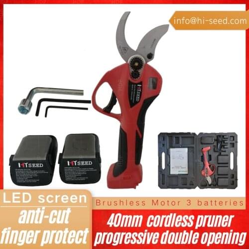 Thick Branch Rechargeable Powerful Lithium Battery Fruit Tree Gardening Electric Scissors Pruning Shears