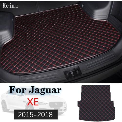Car trunk mat for Jaguar XE 2015 2016 2017 2018 Cargo Liner Carpet Interior Parts Accessories Cover