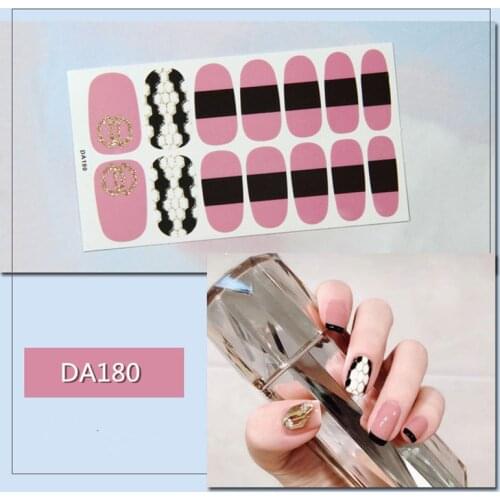 Lamemoria 14Tips Fashion Snake Head Nail Art Sticker Full Cover Wraps Decorations DIY Manicure Slider Nail Vinyls Adhesive