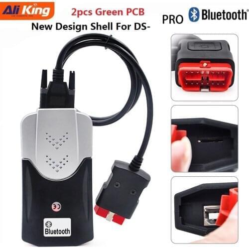 Top AK DS150E car diagnostic Tool With Bluetooth 2016.R1 DS-VCI obd Scanner auto repair tool For cars trucks