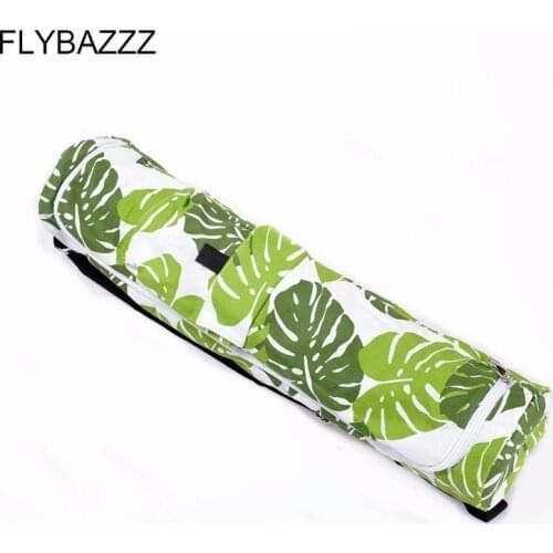 New Printed 70*15cm Canvas Yoga mat Bags Exersice Mat Bag Pilates Pad Backpack Sports Knapsack Fitness Dance Gymnastics Mat Case
