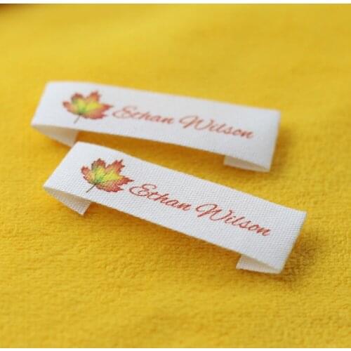 Custom Clothing Labels , Personalized Brand, Cotton printed Tags, Handmade label, Logo or Text, Watercolor Labels (FR393)