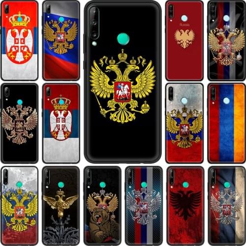 Russia Russian Flags Emblem Phone Case for Huawei P smart Z 2019 P30 P40 P20 Lite E for Honor 9X Pro 8X 20 Play 9A 9S 8S Cover