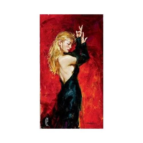 Handpainted Portrait Oil Painting Adele by Andrew Atroshenko Oil on Canvas Sexy Woman Modern Art Pictures Home Decoration