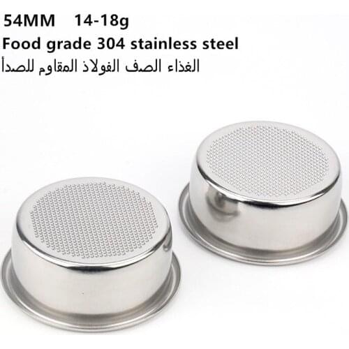 18g 54mm 304 stainless steel Filter Replacement Basket for Coffee Bottomless Portafilter Breville 870/878/879 Espresso parts