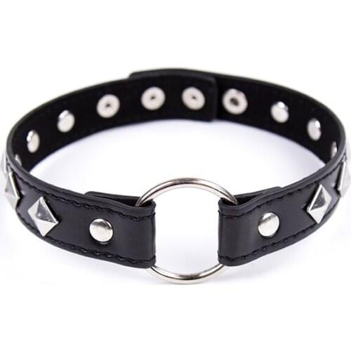 Passionate Erotic Collar Artificial Leather Sexual Slavery Bondage Adult Sex Flirting Role Playing Exotic Sexy Accessories