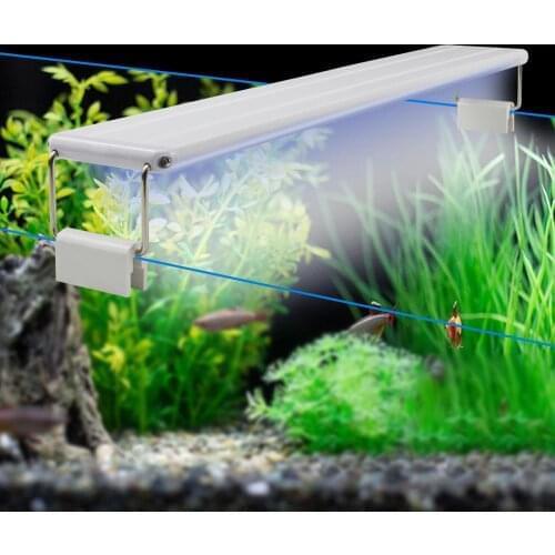 10W 15W 20W 25W LED Aquarium Light Clip-on Fish Tank light 220V EU Waterproof LED Bar tube lamp Bulb Aquatic Plants Grow Light