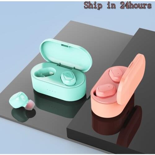 TWS Macaroon Bluetooth Earphone 5.0 True Wireless Headphones With Mic Handsfree For xiaomi Redmi airdots Earphone Stereo Headset