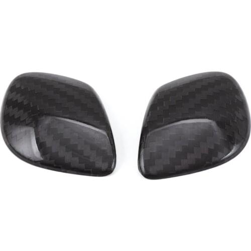 Car styling shift lever cover gear shift knob head carbon fiber sticker for VW volkswagen B8 passat CC GOLF MK7 Tiguan JETTA