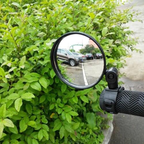 Bicycle Rearview Handlebar Mirrors Cycling Rear View MTB Bike Silicone Handle Rearview Mirror For 15-35mm Handlebar