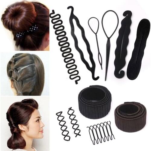 2pcs Invisible Hair Clips for Women Hair Accessories Hairpins Black Hairclip Hair Ornaments Hairpins Black Hairgrips Bun Maker