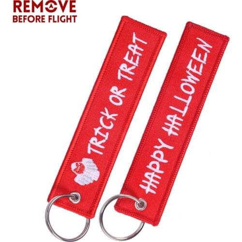 10PCS Halloween Fashion Keychain Awesome Red Key Holder Motorcycle Ghost Pattern Key Chains Promotional Gift Key Wholesale OEM