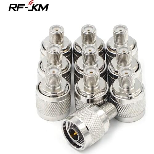 10pcs RF Connector N Male plug to F Female Jack Adapter