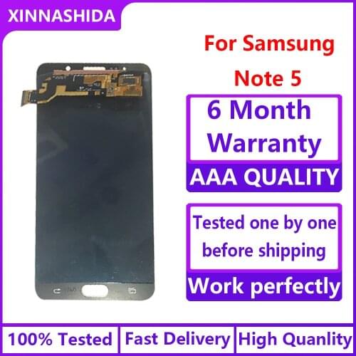 100% LCD for SAMSUNG Galaxy Note 5 Display LCD Touch Screen for SAMSUNG Note 5 Note5 N920A N9200 SM-N920 N920C