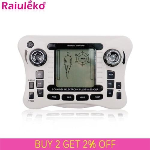 12 Modes Electrical Tens Digital Pulse Massager Acupuncture EMS Muscle Stimulator Frequency Physiotherapy Machine Fat Burner