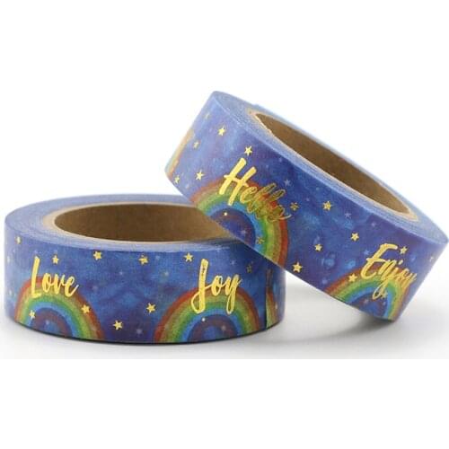 1X Foil leaves Washi Tape Colors Set Stationery Decorative Tape Scrapbooking Christmas washi tape Scrapbook Paper