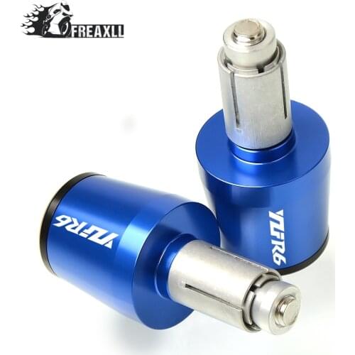Motorcycle Accessories 7/8" 22MM Handlebar Hand Grips Handle Bar End Cap For yamaha YZF R6 1999 2000 2001 2002 2003 2007 -2016