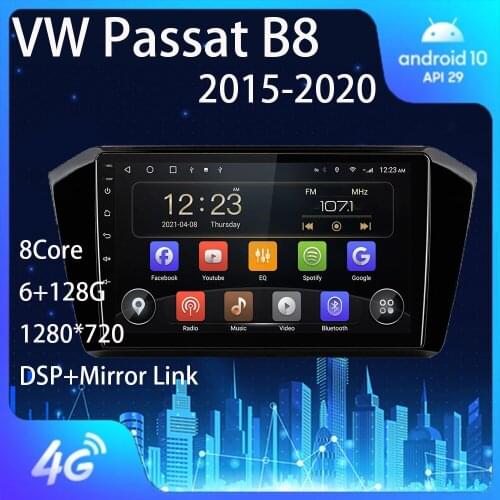 For VW Passat B8 2016 2017 2018 Volkswagen Android Auto Autoradio Car Carplay Audio Radio 1 Din Reproductor Multimedia Coche Dab